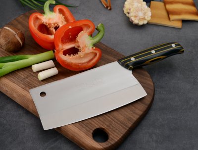 条纹柄中号切片刀